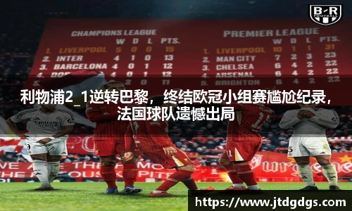 利物浦2_1逆转巴黎，终结欧冠小组赛尴尬纪录，法国球队遗憾出局